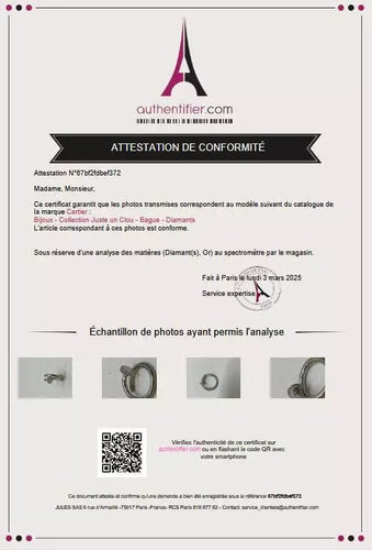 Bague 48 Bague "Juste Un Clou" Cartier 58 Facettes 330074571