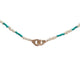 Collier collier pendentif DINH VAN menottes r8 en or rose 18k   links 58 Facettes 272256