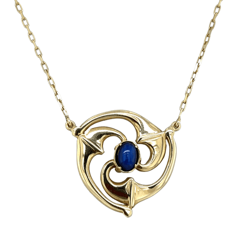 Collier Collier rosace Saphir Or jaune 58 Facettes 9014/17