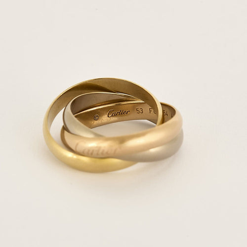 Bague 53 Cartier- Trinity - Modèle Classique - Bague trois ors 58 Facettes FON2255