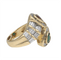 Bague BAGUE EN DIAMANT AVEC RUBIS ET EMERAUDE 58 Facettes 4088