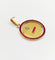 Pendentif Pendentif médaille d'amour 23mm or 18k diamant et rubis calibrés : "+ qu'hier - que demain" maison AUGIS 58 Facettes A06031