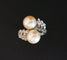 Bague 53 Bague Perles Et Diamants, Or 58 Facettes