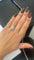 Bague 53 Bague en or blanc avec diamant central et diamants environnants 58 Facettes
