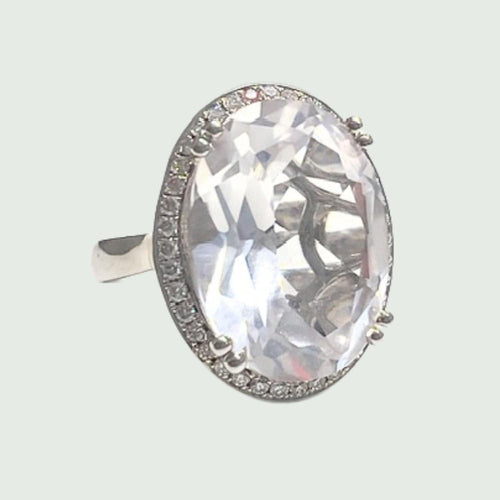 Bague BAGUE DE DESIGN CONTEMPORAIN DU XXE SIÈCLE en OR 18 carats et PLATINE 58 Facettes Q855A
