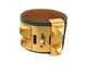 Collier bracelet HERMES collier de chien medor 17-20cm en cuir lezard vert 58 Facettes 268884