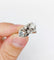 Bague 53 Bague toi et moi art déco en or blanc et diamants 58 Facettes A05504