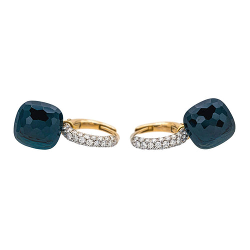 Boucles d'oreilles Pomellato Boucles d'oreilles Nudo Or rose Topaze, Diamant 58 Facettes 4174325RV