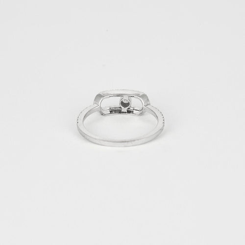 Bague 55 MESSIKA - Bague MOVE UNO or blanc 58 Facettes M8921