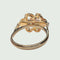 Bague SORTIJA DE DISEÑO ART DECO ÉPOCA 1930- 1935 de ORO 18 kts con DIAMANTES s y PERLA de cultivo. 58 Facettes Q988A