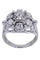 Bague 52 Bague fleur or blanc et diamants 58 Facettes 087651