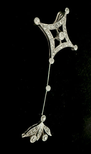 Pendentif Pendentif en platine serti de 1 carat de diamants 58 Facettes