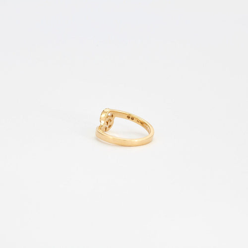 Bague 46 GUCCI - Bague GG Running or jaune et diamants 58 Facettes GAW9