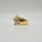 Bague 54 Bague or jaune, diamants ronds et diamants baguettes 58 Facettes