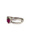 Bague 58 Bague or gris rubis et diamants 58 Facettes