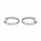 Boucles d'oreilles Boucles d'oreilles Créoles Or blanc Diamant 58 Facettes 3814689CN