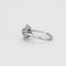 Bague 54 Bague platine et or gris avec diamants 58 Facettes GU65