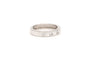 Bague contemporaine en or blanc 18 carats sertie de diamants "taille" brillant (+-0.25ct)