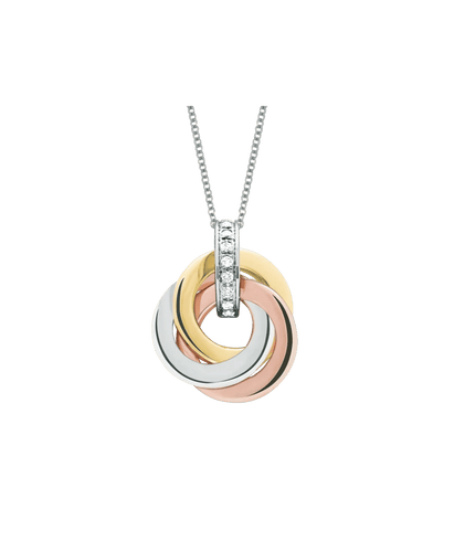 Pendentif Pendentif Triana Or 18K 3 ors Or jaune Or blanc Or rose Diamant 58 Facettes TRIANA/XNFR9107