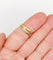 Bague 56 Bague alliance entremêlée trois or 18k finement ciselée à motifs de croisillons vintage 58 Facettes A04788