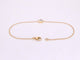 Bracelet Bracelet en or avec cœur en diamant 0,10 carat 58 Facettes 2233