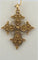 Pendentif Pendentif croix vintage en or jaune 18 carats 58 Facettes