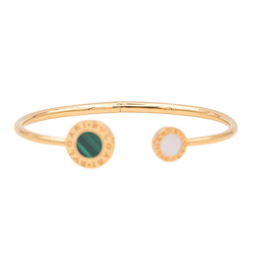 Bracelet Bulgari Bracelet Jonc Bvlgari Bvlgari Or rose Malachite, Nacre, Onyx 58 Facettes 4173757RV