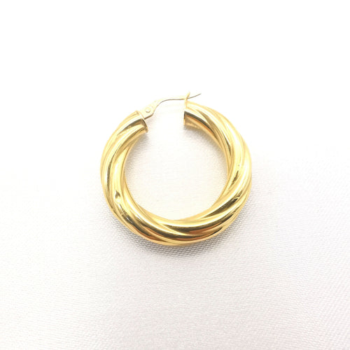 Boucles d'oreilles Boucles d'oreilles créoles or jaune 58 Facettes