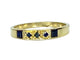 55 Bague en or jaune et saphirs 58 Facettes AB569