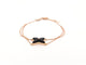 bracelet CHAUMET jeux de liens onyx diamant en or rose 18k 15-17 cm