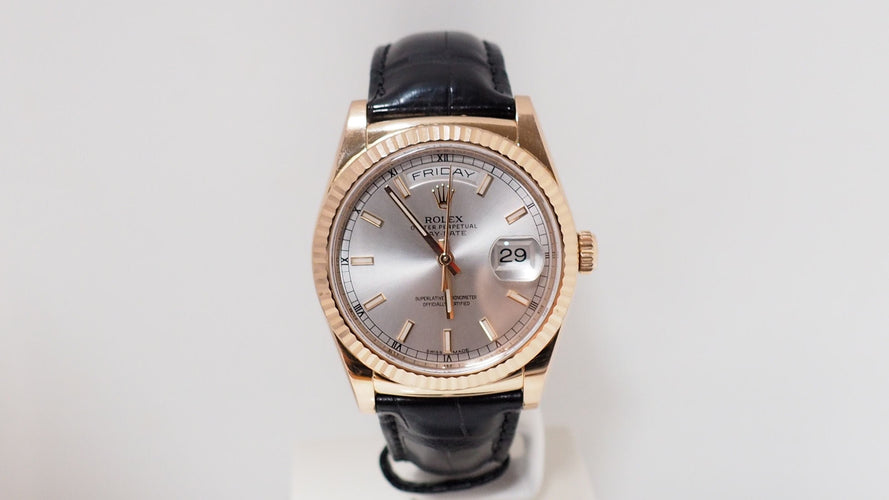 Montre Montre Rolex Day_Date en or rose 36 58 Facettes 32230