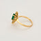 Bague 52,5 Bague marquise or jaune, émeraude et diamants 58 Facettes CHA5547