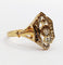 Bague 53.5 Bague marquise Art Déco or jaune, diamant taille rose (circa 1910) 58 Facettes A06376