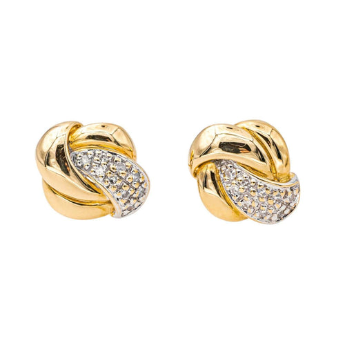 Boucles d'oreilles Boucles d'oreilles Puces Or jaune Diamant 58 Facettes 4137851CN