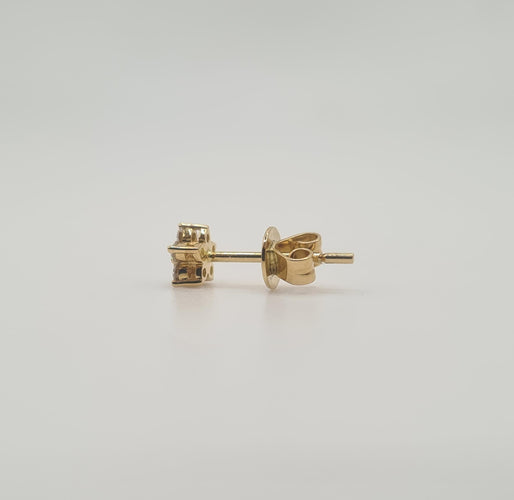 Boucles d'oreilles Boucles d’oreilles fleurs or jaune serties de diamants 58 Facettes