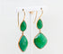 Boucles d'oreilles Boucles d'oreilles agathe verte et or 58 Facettes