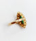 Bague 53 Bague marquise or jaune, chrysoprase et grenats (circa 1890) 58 Facettes A05098