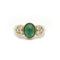Bague 54 Bague or jaune émeraude etdiamants 58 Facettes 220441R