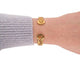Bracelet vintage bracelet CARTIER double c tisse or jaune 18k jonc 33.5gr   boite 58 Facettes 271626