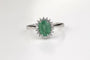 Bague 55 Bague Marguerite Emeraude 58 Facettes