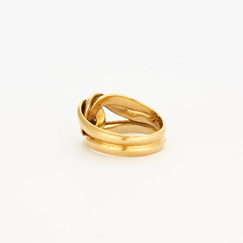 Bague 55 CHRISTOLFE - Bague or jaune lien 58 Facettes