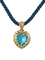 Collier Collier FRED Or & Topaze Bleue 58 Facettes 210007