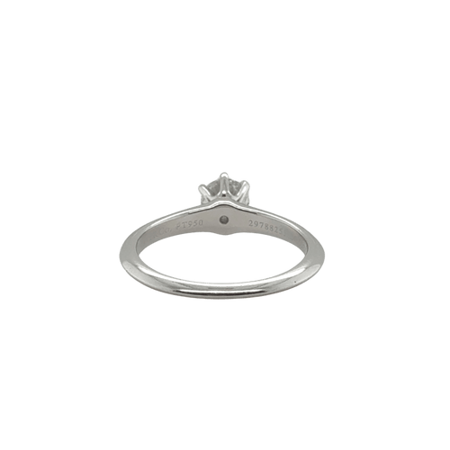 Bague Tiffany and Co - Solitaire Setting Platine - 0,61 carat 58 Facettes 1.0000474/1