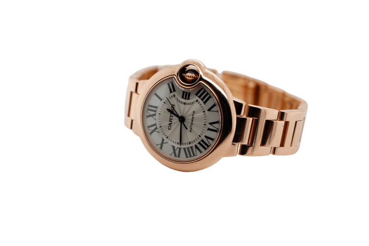 Montre Cartier - Montre Ballon Bleu Or Rose - 33 mm 58 Facettes 1.0000922/1