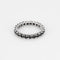 Bague 53 Alliance américaine en or blanc et saphirs 58 Facettes CAN1473X4