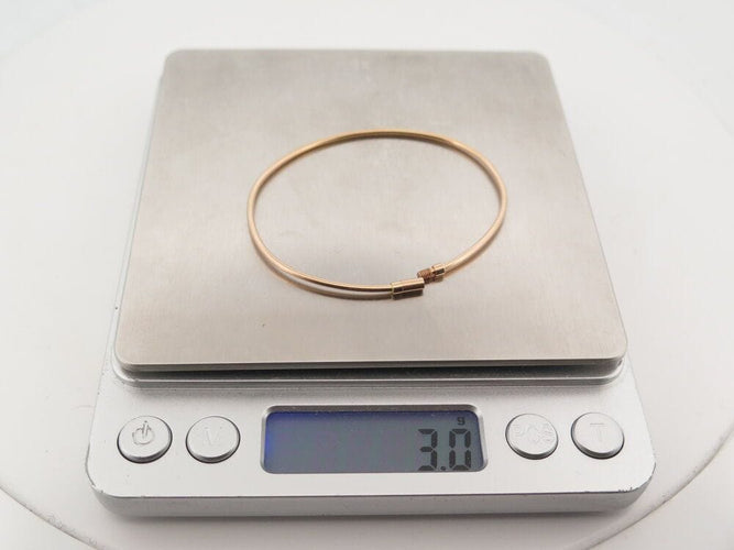 Bracelet bracelet VANRYCKE jonc le fil de la vie t1 en or rose 18k 58 Facettes 266851
