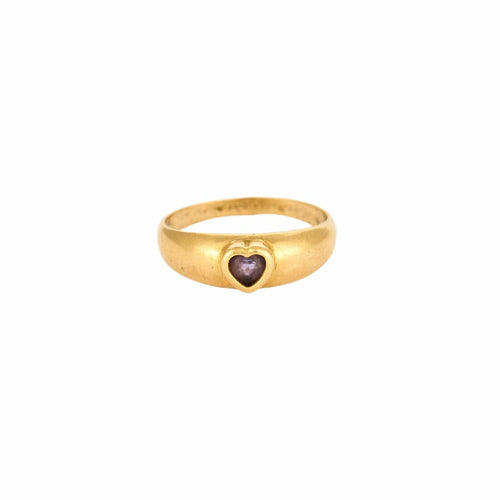 Bague 51 Bague or jaune améthyste 58 Facettes