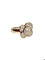 Bague 58 avec rétrecisseur Bague en or jaune 18k en forme de fleur et diamants 58 Facettes
