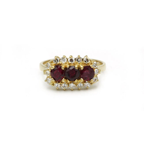 Bague 51 Bague - Or, Diamants & Rubis 58 Facettes 250095R