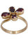Bague 57 BAGUE ANCIENNE GRENATS DE PERPIGNIAN 58 Facettes 083421